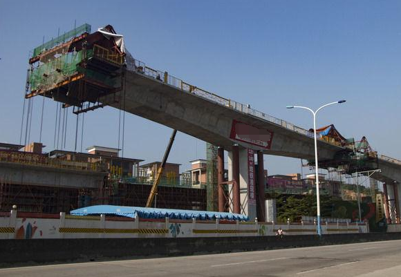 高架桥修建toyo手拉葫芦的应用
